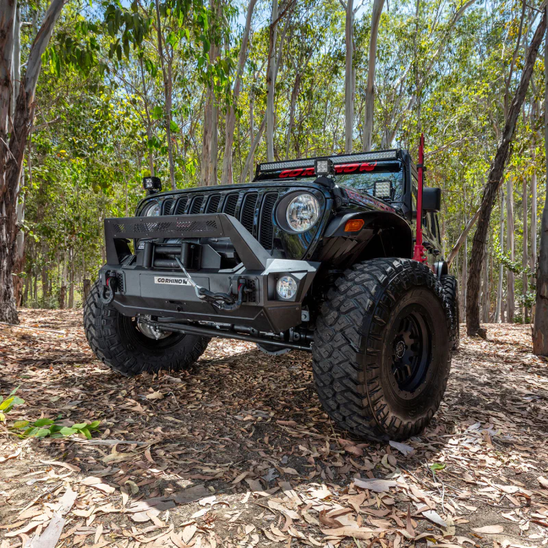 Go Rhino Trailline Winch Ready Front Stubby Bumper For Jeep Model 230111T - Image 6
