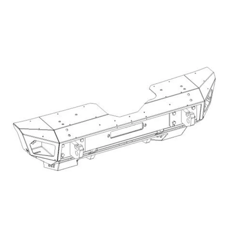 Go Rhino Trailline Winch Ready Front Stubby Bumper for Jeep Wrangler JL, JLU & Gladiator JT Model 230211T - Image 2