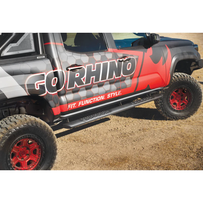 Go Rhino V-Series V3 Aluminum Step Nerf Bars and Mounting Brackets Kit Model V3442987T - Image 3