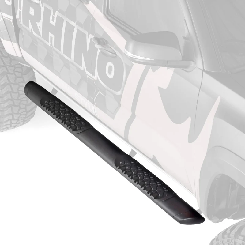 Go Rhino V-Series V3 Aluminum Step Nerf Bars and Mounting Brackets Kit Textured Black Model V3439980T - Image 4