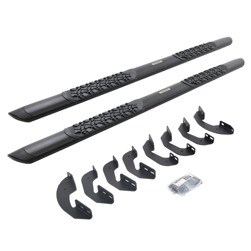 Go Rhino V-Series V3 Aluminum Step Nerf Bars with Mounting Brackets Kit For Crew Max Model V3443687T