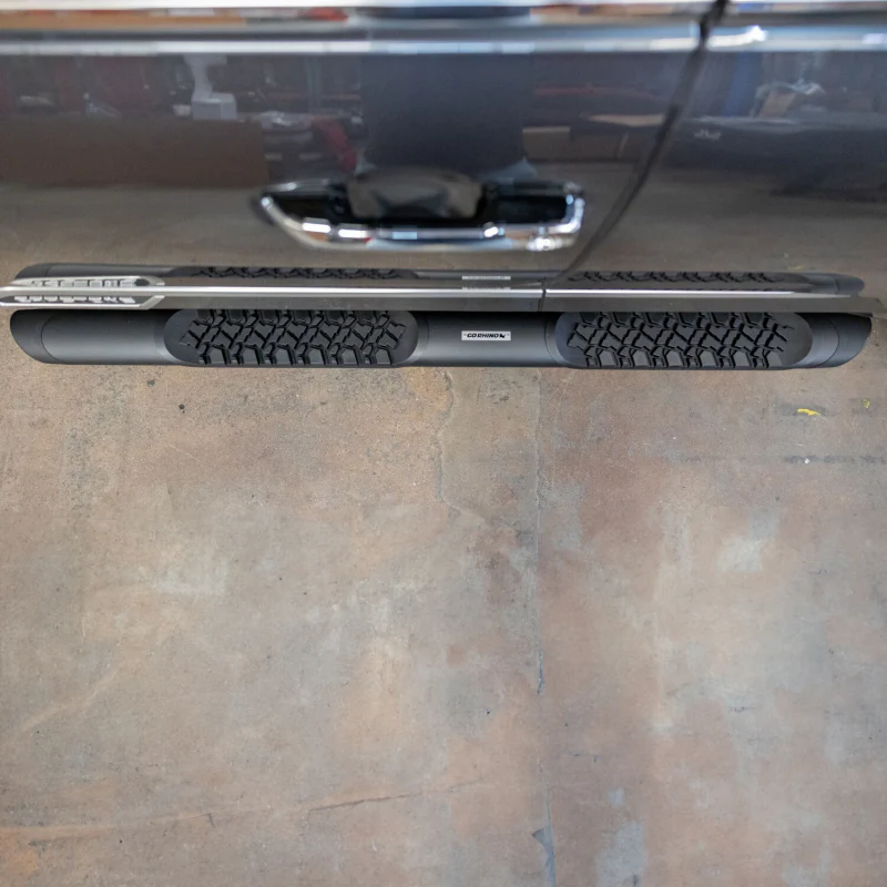 Go Rhino V-Series V3 Aluminum Step Nerf Bars with Mounting Brackets Kit Textured Black Model V3443974T - Image 2