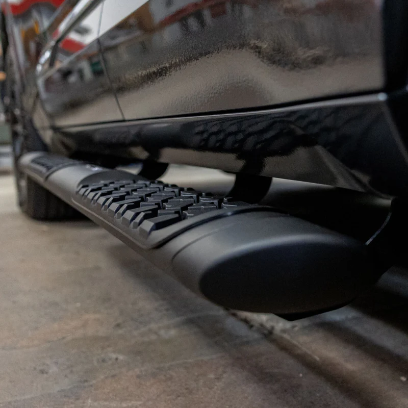 Go Rhino V-Series V3 Aluminum Step Nerf Bars with Mounting Brackets Kit Textured Black Model V3443974T - Image 3