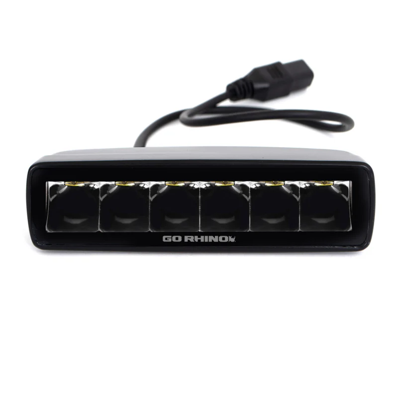 Go Rhino Xplor Blackout Series Sixline LED Spot Lights Model 750300621SBS - Image 2