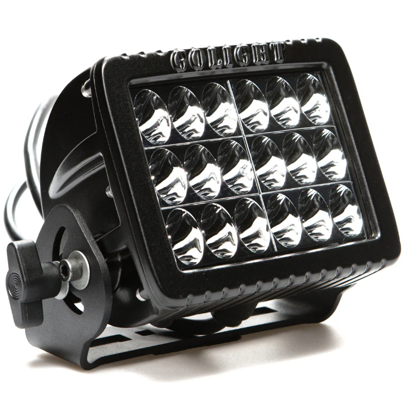 Golight GXL LED Permanent Mount Performance Square Flood Light Black Model 4421