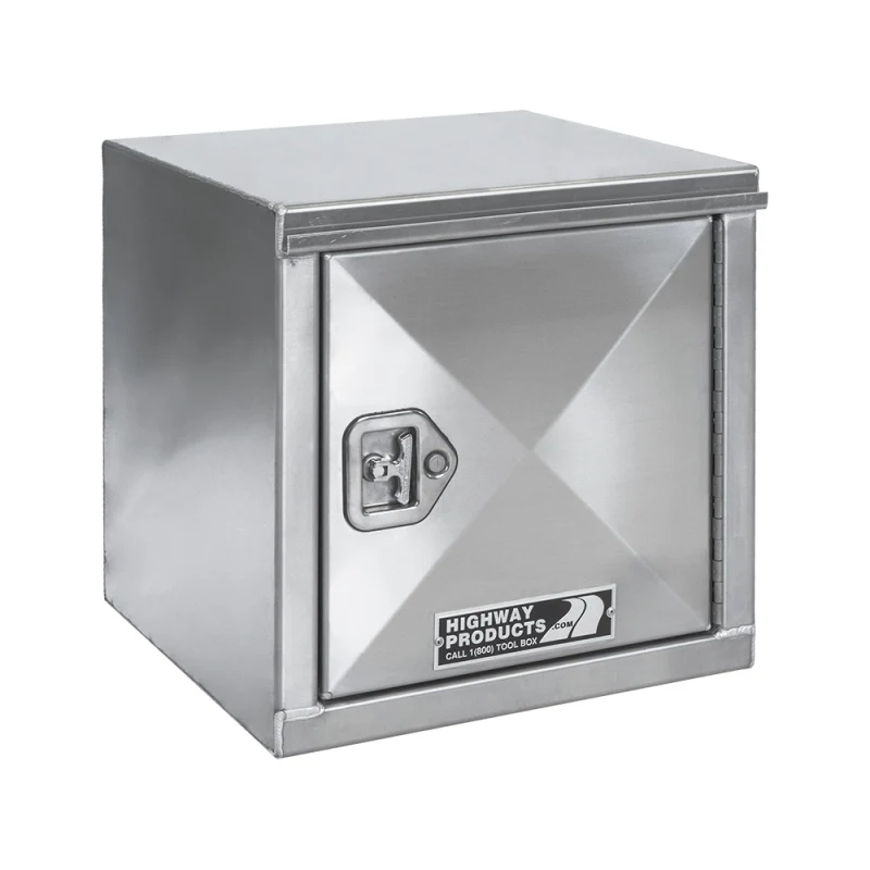 Highway Product 36 X 24 X 24 Underbody Box Smooth Aluminum Left Hand Side Single Barn Door Model 0312-004