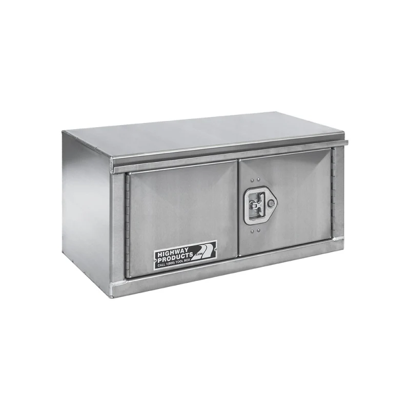 Highway Product 36 X 18 X 18 Underbody Box Smooth Aluminum Double Barn Door Box Right Hand Open Model 0212-001