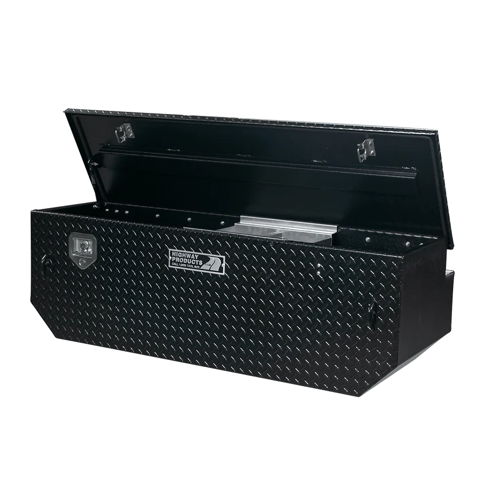 Highway Products 60 X 19.5 X 31 Chest Tool Box With Black Diamond Plate Lid Black Diamond Plate Base 3022-005-BK62