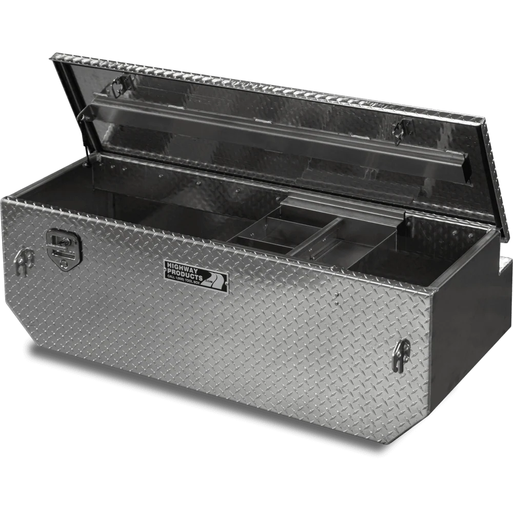 Highway Products 60 X 19.5 X 31 Chest Tool Box With Diamond Plate Lid Diamond Plate Base 3022-005