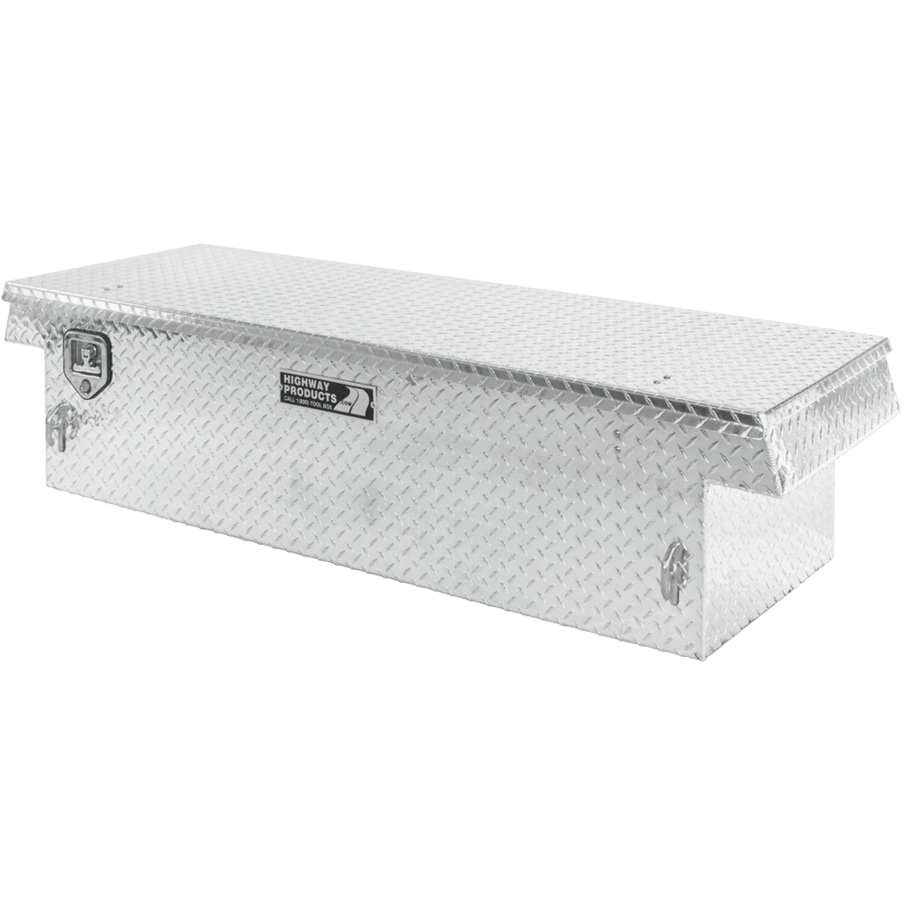 Highway Products 70 X 16 X 23 Crossover Tool Box With Diamond Plate Base Diamond Plate Lid 3222-007