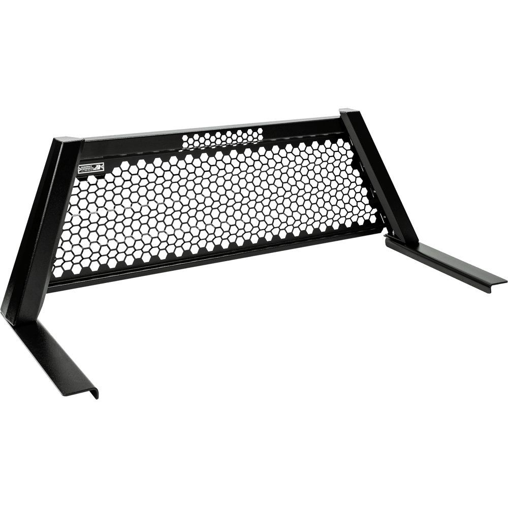 Highway Products Honeycomb Headache Rack Full Wave Smooth Black Upright Smooth Black Center Size 5 4012-041-BK62