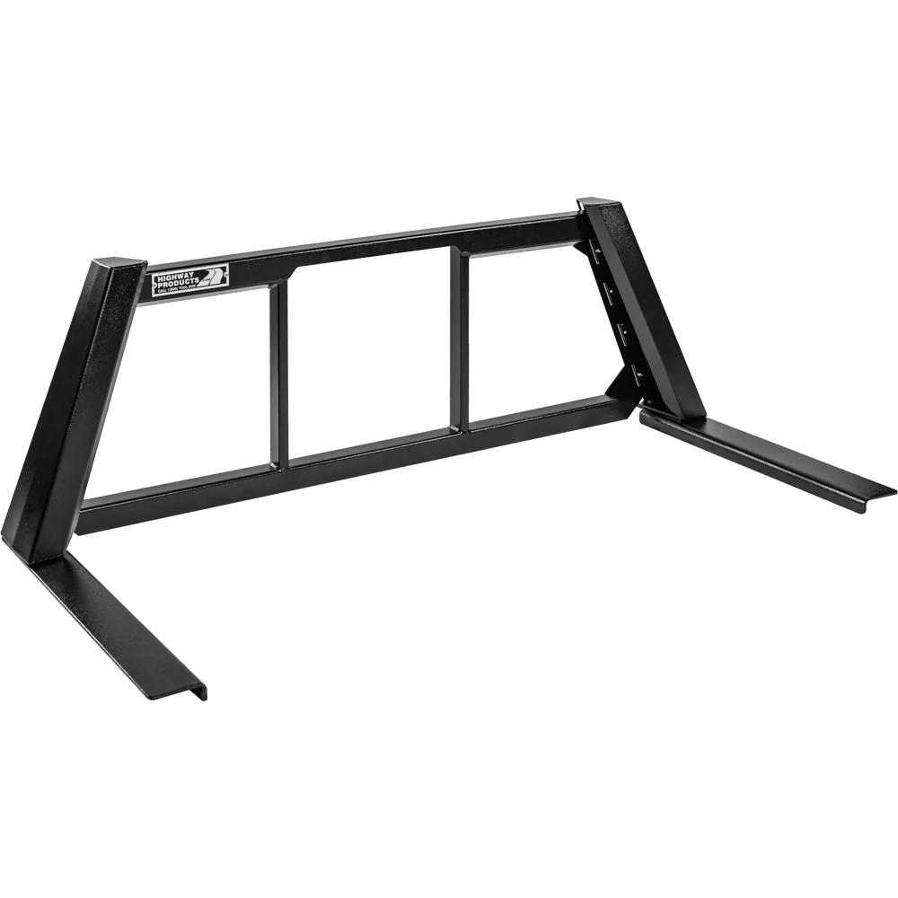 Highway Products Honeycomb Headache Rack Open Post Smooth Black Upright Smooth Black Center Size 5 4012-043-BK62