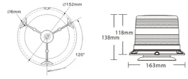 Holman Beacon, LED; Amber Model 40422 - Image 3