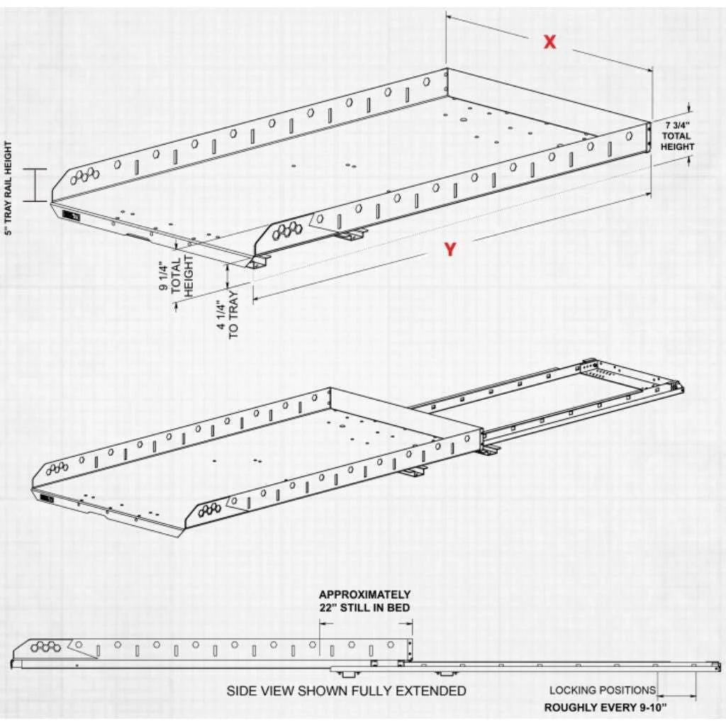 Highway Products 2000 Pound Aluminum Bed Slide For Full Size 8' Beds Model # 4312-002 - Image 16