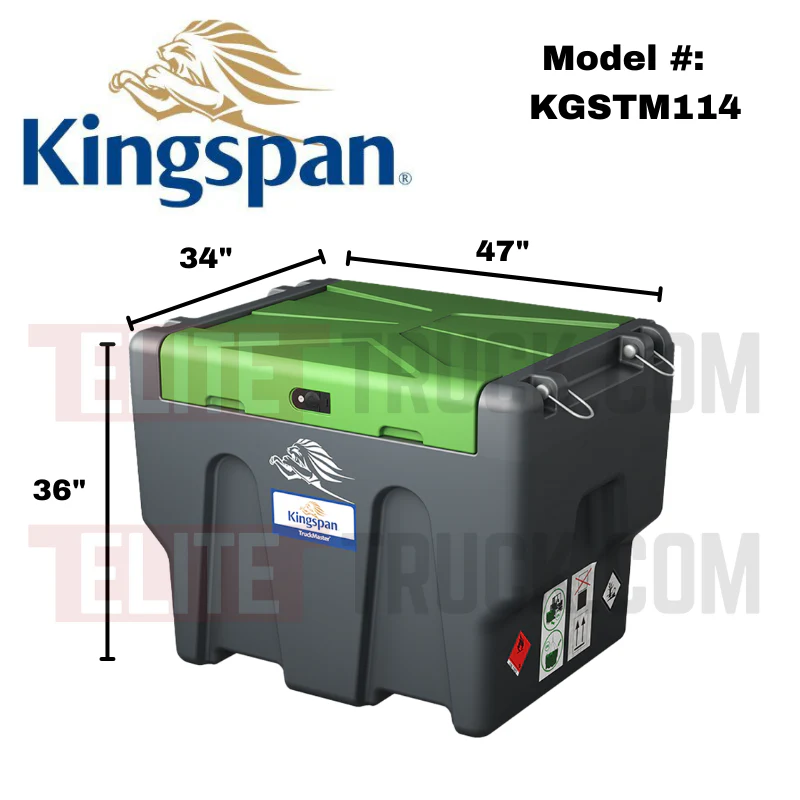 Kingspan TruckMaster® Portable Diesel Storage & Dispensing Tank 114 Gal Model TM114 - Image 2