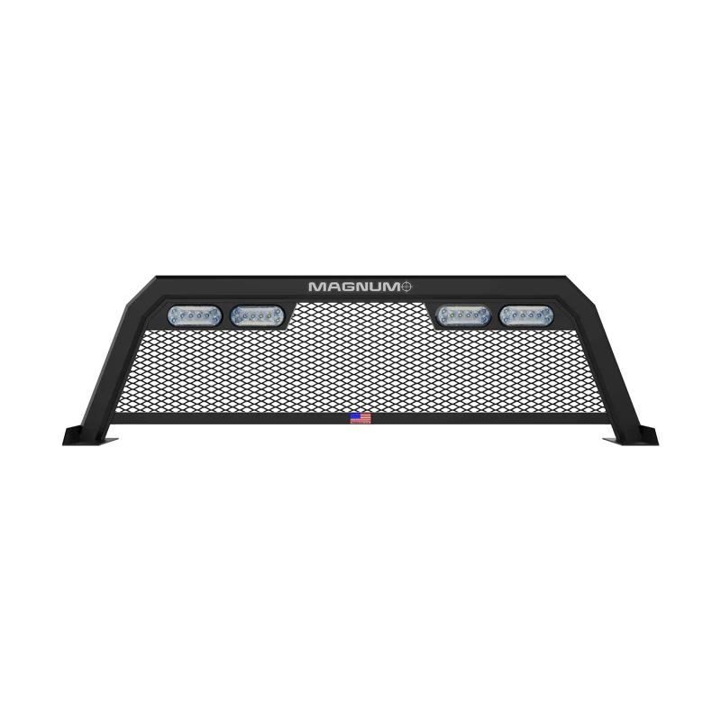 Magnum Truck Racks Headache Rack Low Pro High Vis Mesh Matte Black Model 119LPMSA2NB