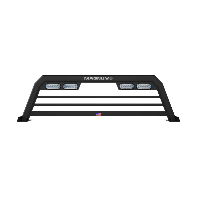 Magnum Truck Racks Headache Rack Low Pro Regular Bars Matte Black Model 119LPBRA2NB