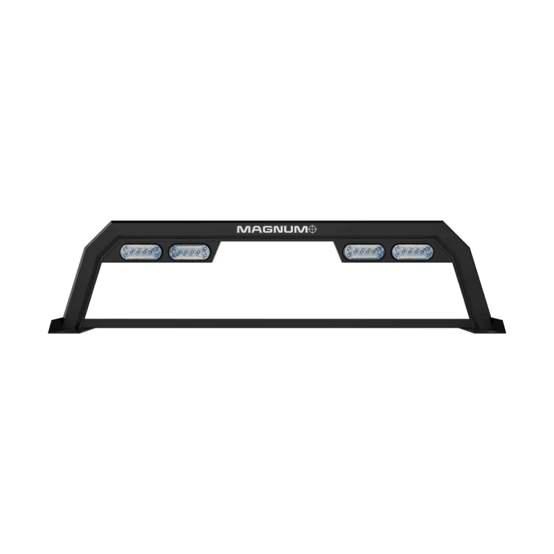 Magnum Truck Racks Headache Rack Service Body High Light Vis Matte Black Model 22SBLHPAB