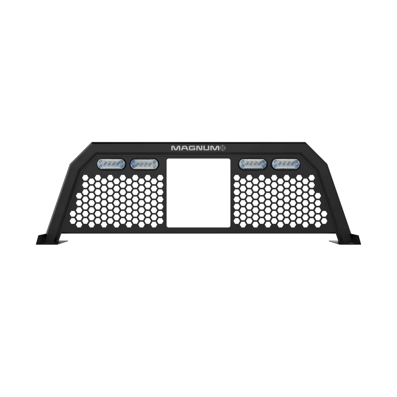 Magnum Truck Racks Headache Rack Window Honeycomb Matte Black Model 119LPHCA1NB