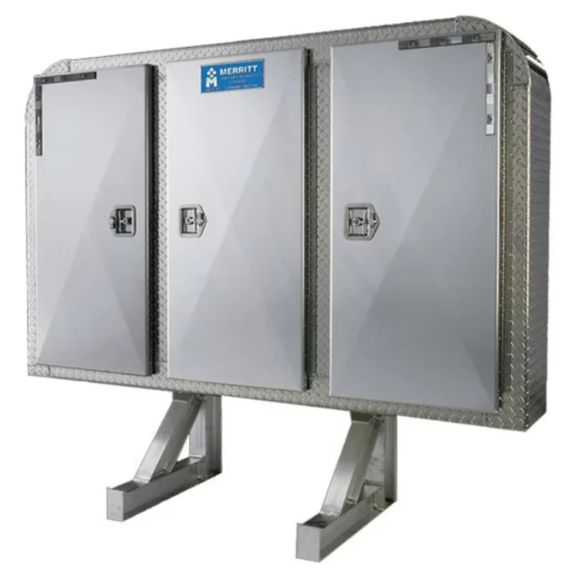 Merritt 75"X86" Dyna-Light Cab Rack Radius Corners Full Three Door Enclosure Polished Aluminum Doors Model 322M-0137