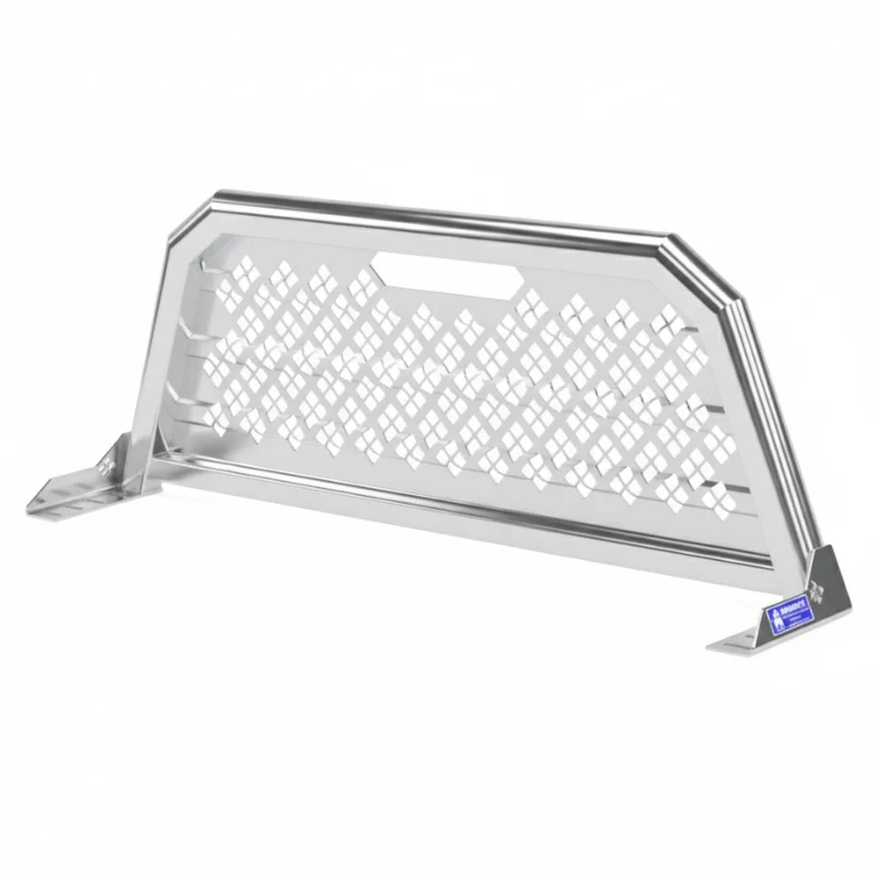 Merritt Bare Metal Aluminum Headache Rack Punched Panel Above Cab High Select Ford F-150 GMC Chevy HD Model 720408-231