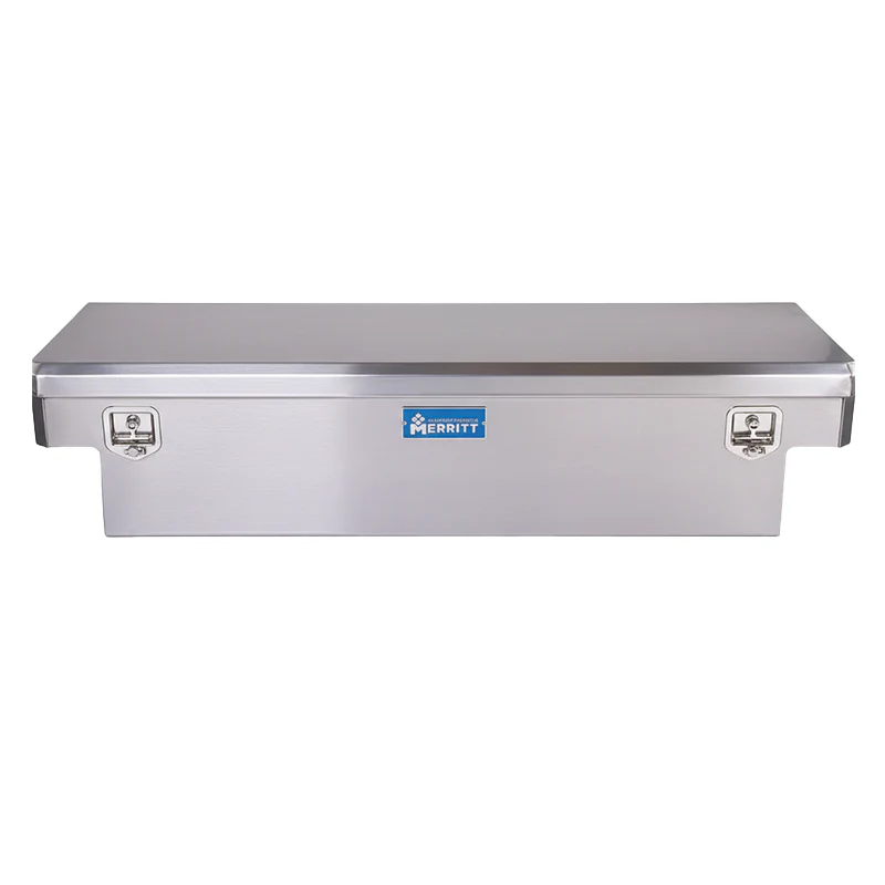 Merritt Crossover Tool Box Extra Wide 16"H x 26"D x 70"L Smooth Aluminum Gloss Aluminum Single Lid Full Size Trucks Model 710111-222