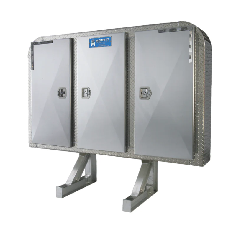 Merritt Enclosed Cab Rack 68X86, 3 Door Enclosures Bright Doors Model 319M-0120