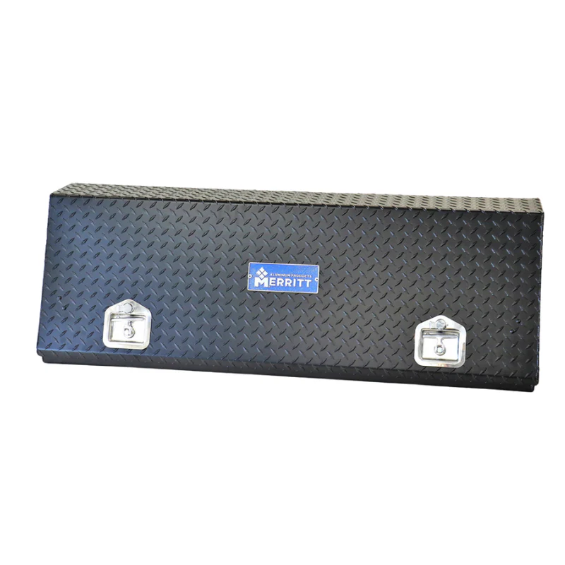 Merritt Top Mount High Side Box, Diamond Plate Door 16″ x 12″ x 60″, Gloss Black Model 710127-123