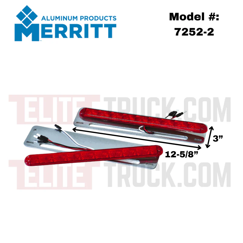 Merritt Lights & Bracket Gloss Aluminum Model 7252-2 - Image 2