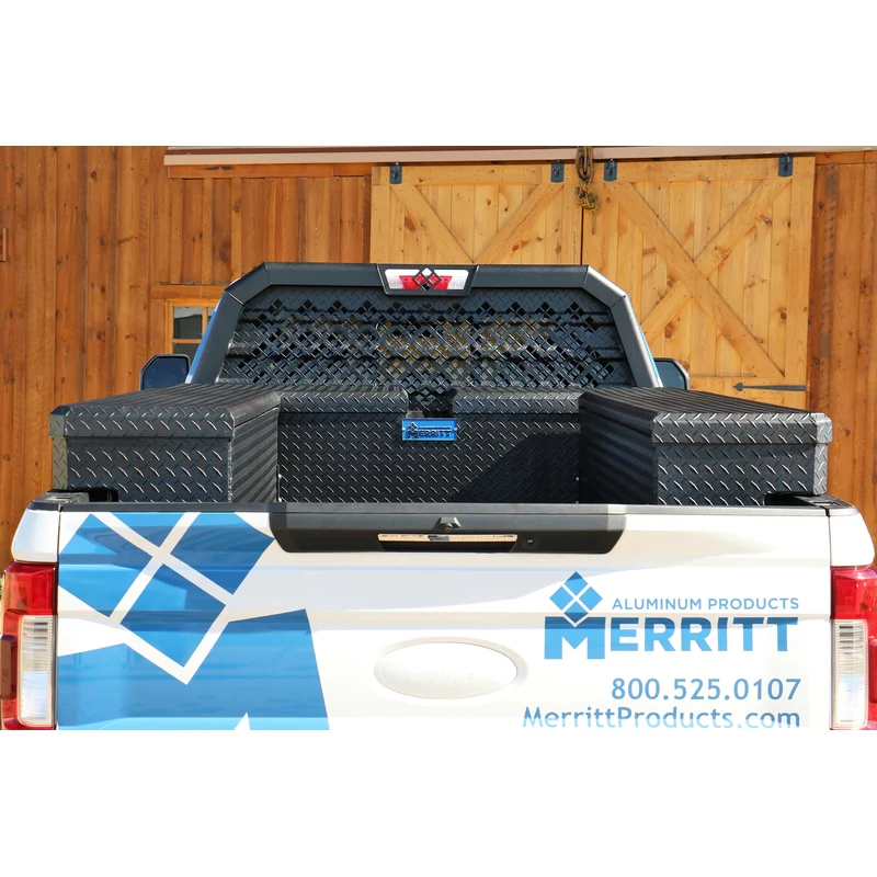 Merritt Side Mount Truck Box 18x16x36 Satin Black Diamond Plate Model 710521-114 - Image 4