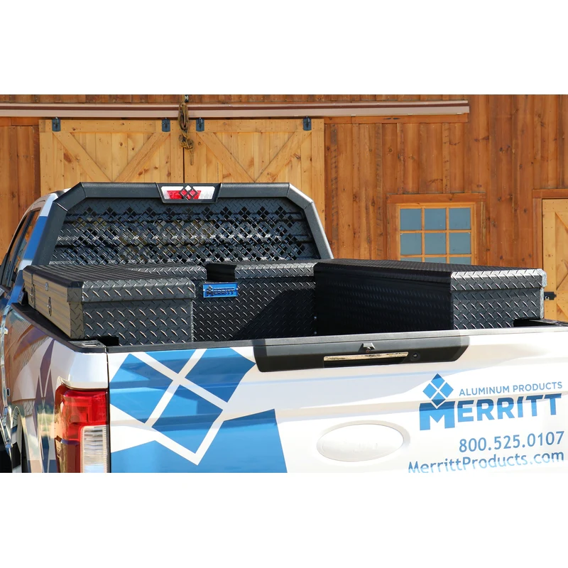 Merritt Side Mount Truck Box 18x16x36 Satin Black Diamond Plate Model 710521-114 - Image 6