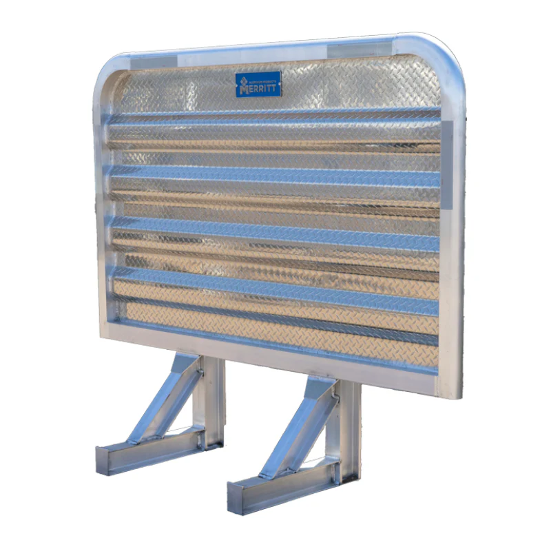 Merritt Standard Cab Rack 68×80, Jail Bar Window, Full Tray, 2 Locking Chain Racks Model 320367C-0001