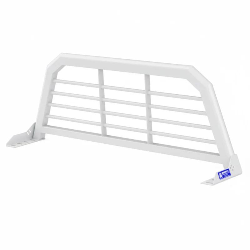 Merritt White Aluminum Headache Rack Horizontal Bar Above Cab High Select Ford F-150 GMC Chevy HD Model 720408-135