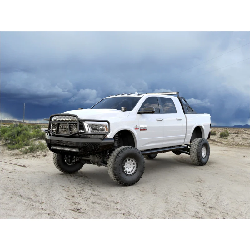 Ranch Hand Midnight Series Front Bumper W/ Grille Guard Fits Select 10-18 Dodge/Ram 2500/3500 Model MFD101BM1 - Image 4