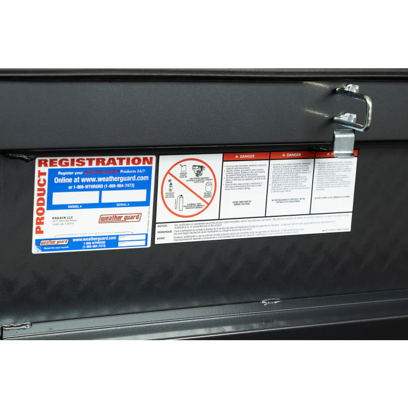 Weather Guard Crossover Tool Box Gray Aluminum Full Size Deep Model 123-6-04 - Image 12
