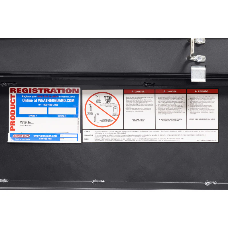 Weather Guard Crossover Tool Box Gray Aluminum Midsize Low Profile Model 131-6-04 - Image 13