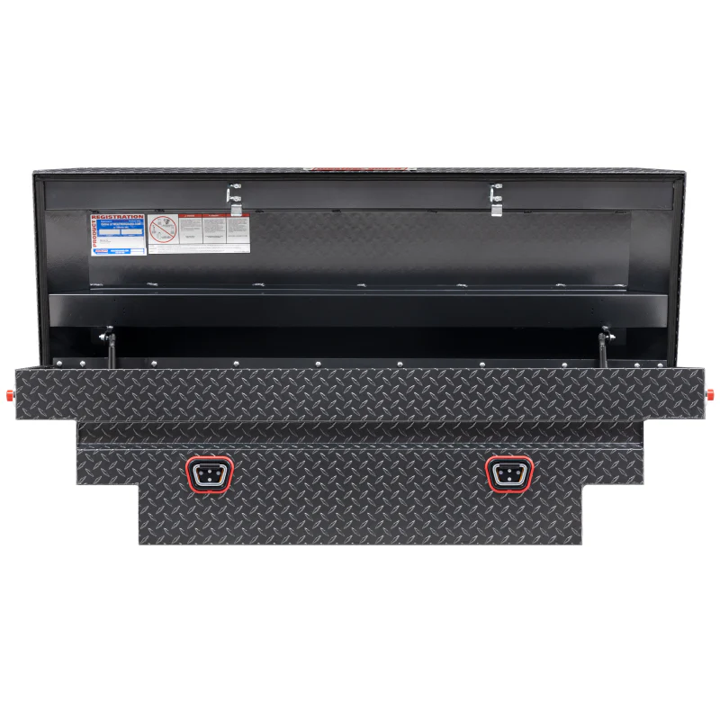 Weather Guard Crossover Tool Box Gray Aluminum Midsize Deep Model 137-6-04 - Image 3