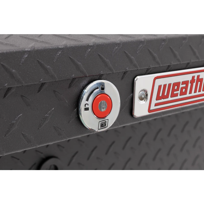 Weather Guard Side Mount Tool Box Low Profile Textured Matte Black Aluminum 41X17X13 Model 180-52-04 - Image 5