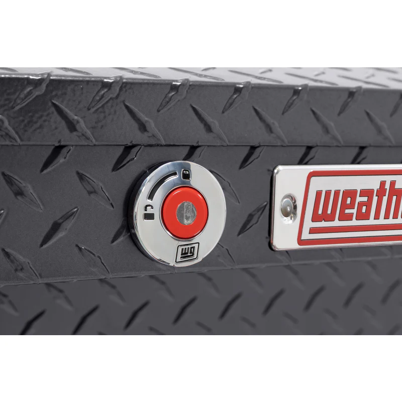 Weather Guard Side Mount Tool Box Low Profile Gray Aluminum 41X17X13 Model 180-6-04 - Image 5