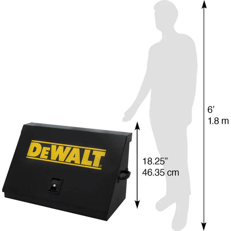 Montezuma 30 x 15 In. Steel Triangle® Toolbox Black Top Mount Toolbox DXTB30BB - Image 17
