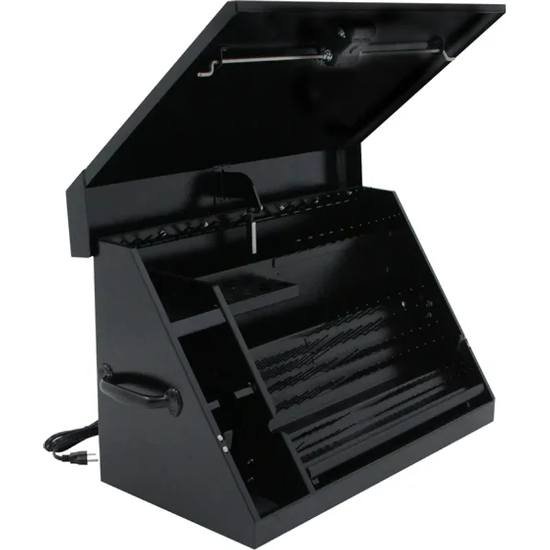 Montezuma 30 x 15 In. Steel Triangle® Toolbox Black Top Mount Toolbox DXTB30BB - Image 8