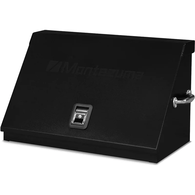 Montezuma 30 x 15 In. Steel Triangle® Toolbox Black Top Mount Truck Box ME300B - Image 4