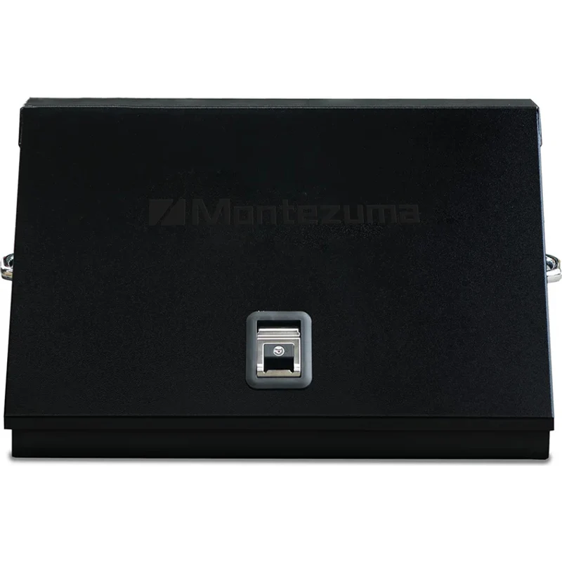 Montezuma 30 x 15 In. Steel Triangle® Toolbox Black Top Mount Truck Box ME300B - Image 5
