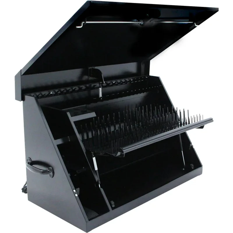 Montezuma 36 x 17 In. Steel Triangle® Toolbox Black Top Mount Toolbox DXTB36BB - Image 11