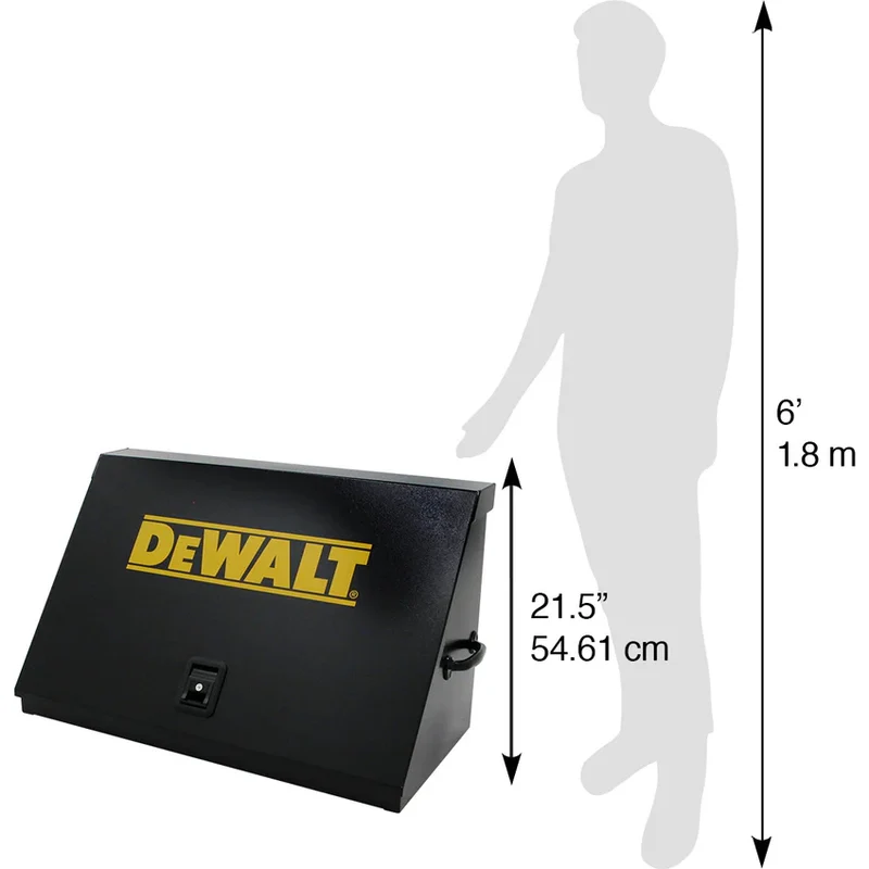Montezuma 36 x 17 In. Steel Triangle® Toolbox Black Top Mount Toolbox DXTB36BB - Image 18