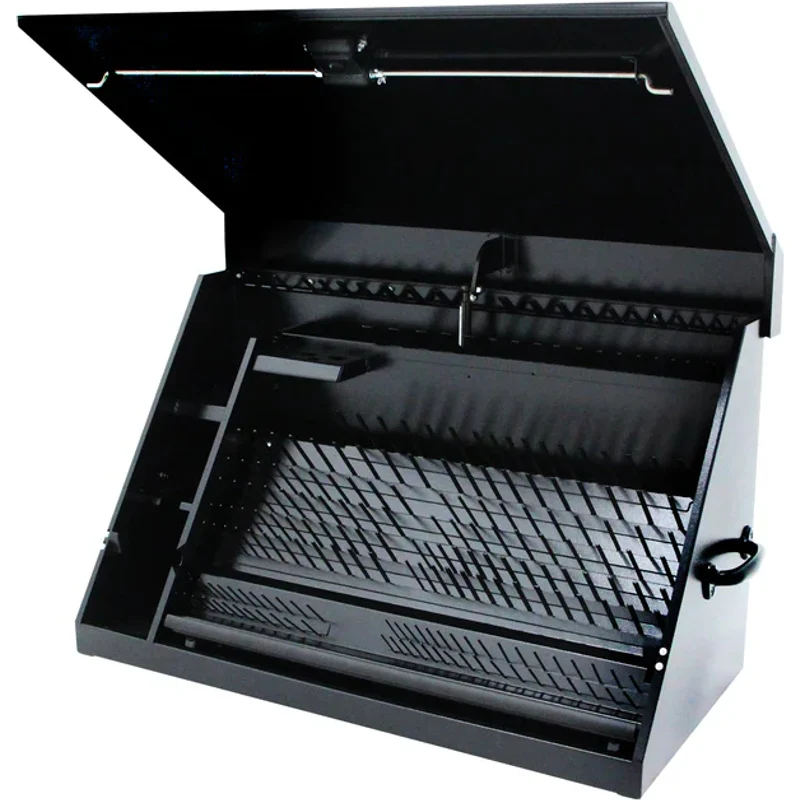 Montezuma 36 x 17 In. Steel Triangle® Toolbox Black Top Mount Toolbox DXTB36BB - Image 2