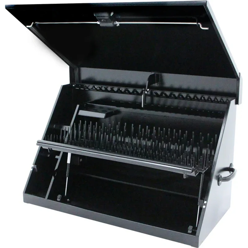Montezuma 36 x 17 In. Steel Triangle® Toolbox Black Top Mount Toolbox DXTB36BB - Image 3