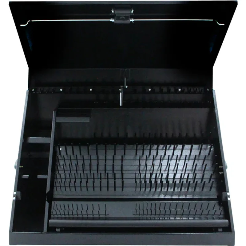 Montezuma 36 x 17 In. Steel Triangle® Toolbox Black Top Mount Toolbox DXTB36BB - Image 6