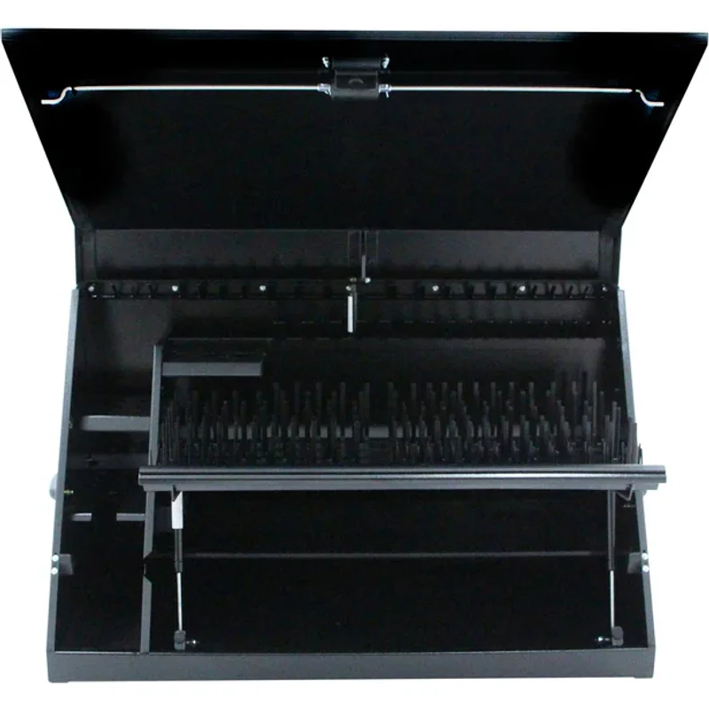 Montezuma 36 x 17 In. Steel Triangle® Toolbox Black Top Mount Toolbox DXTB36BB - Image 7