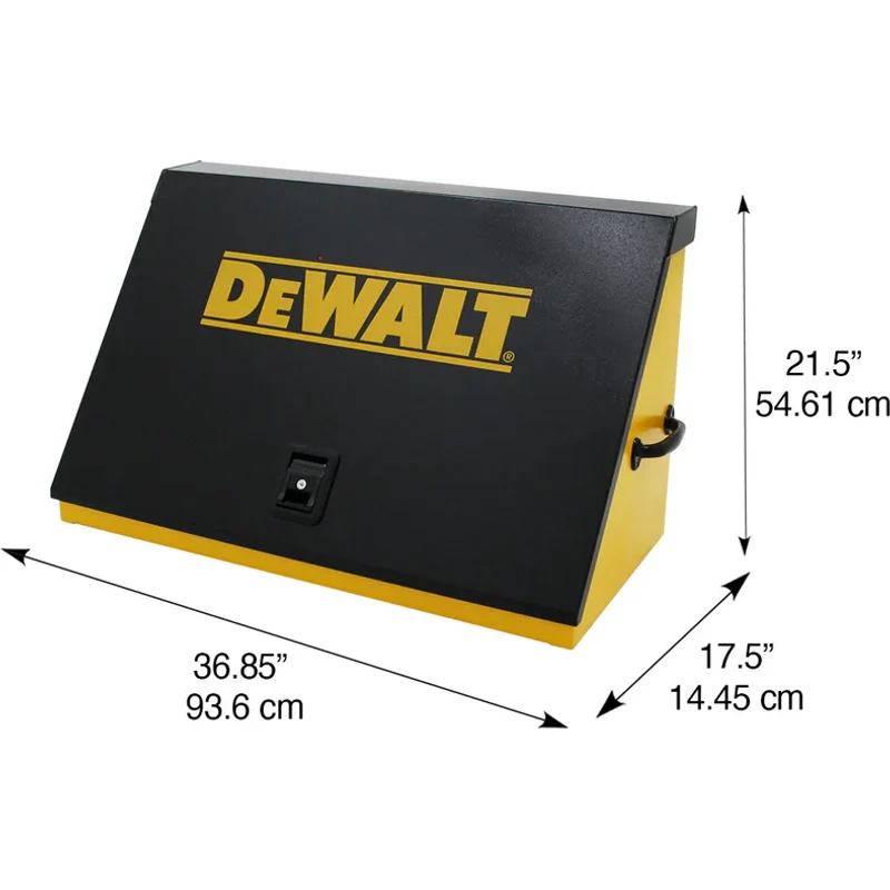 Montezuma 36 x 17 In. Steel Triangle® Toolbox Yellow/Black Top Mount Toolbox DXTB36BY - Image 19
